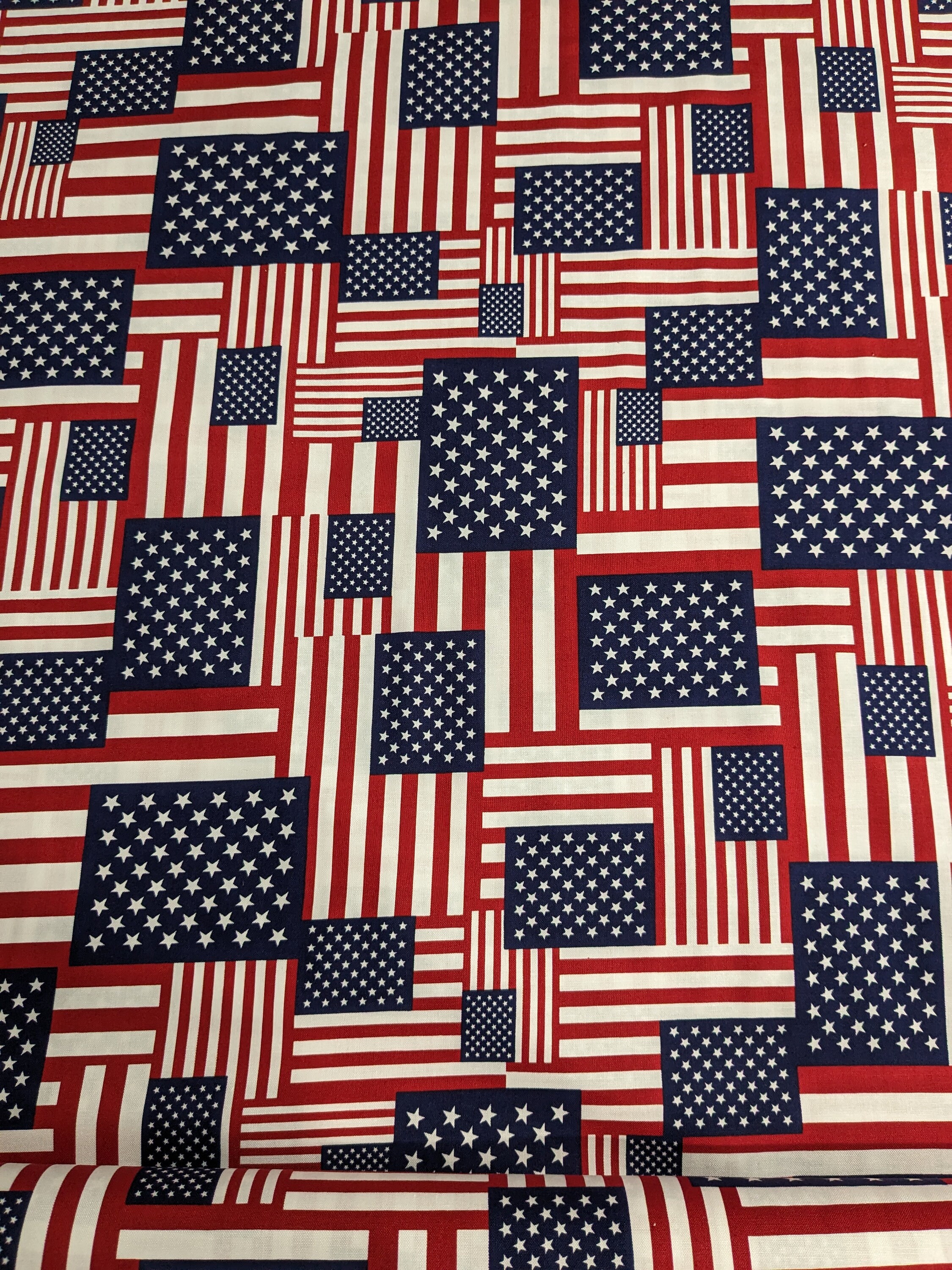 Celebrate by Hoffman International Fabrics, Patriotic American Flag Cotton Etsy