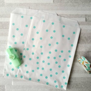 Set 24/25 Paper Packaging Flat Bags, 6.3"×5.1" Biodegradable Gift Bags, 16×13cm Paper Envelopes for Sweets, Accessories, Stationary Storage