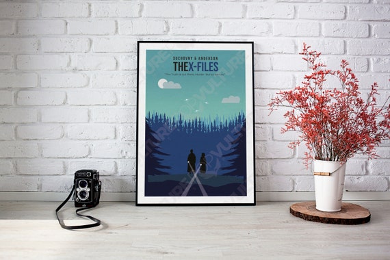 The X-Files Minimalist TV Poster Print