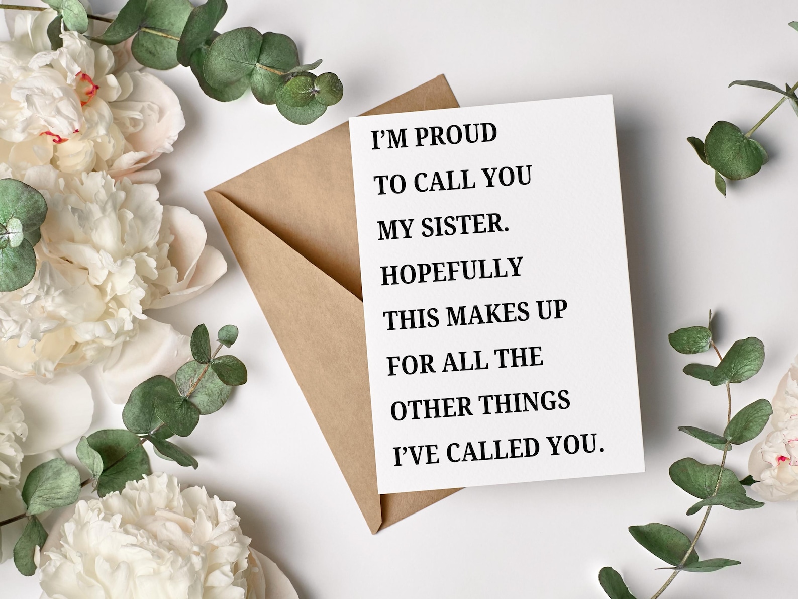 Printable Sister Birthday Card, Birthday Card for Sister, Funny Sister ...
