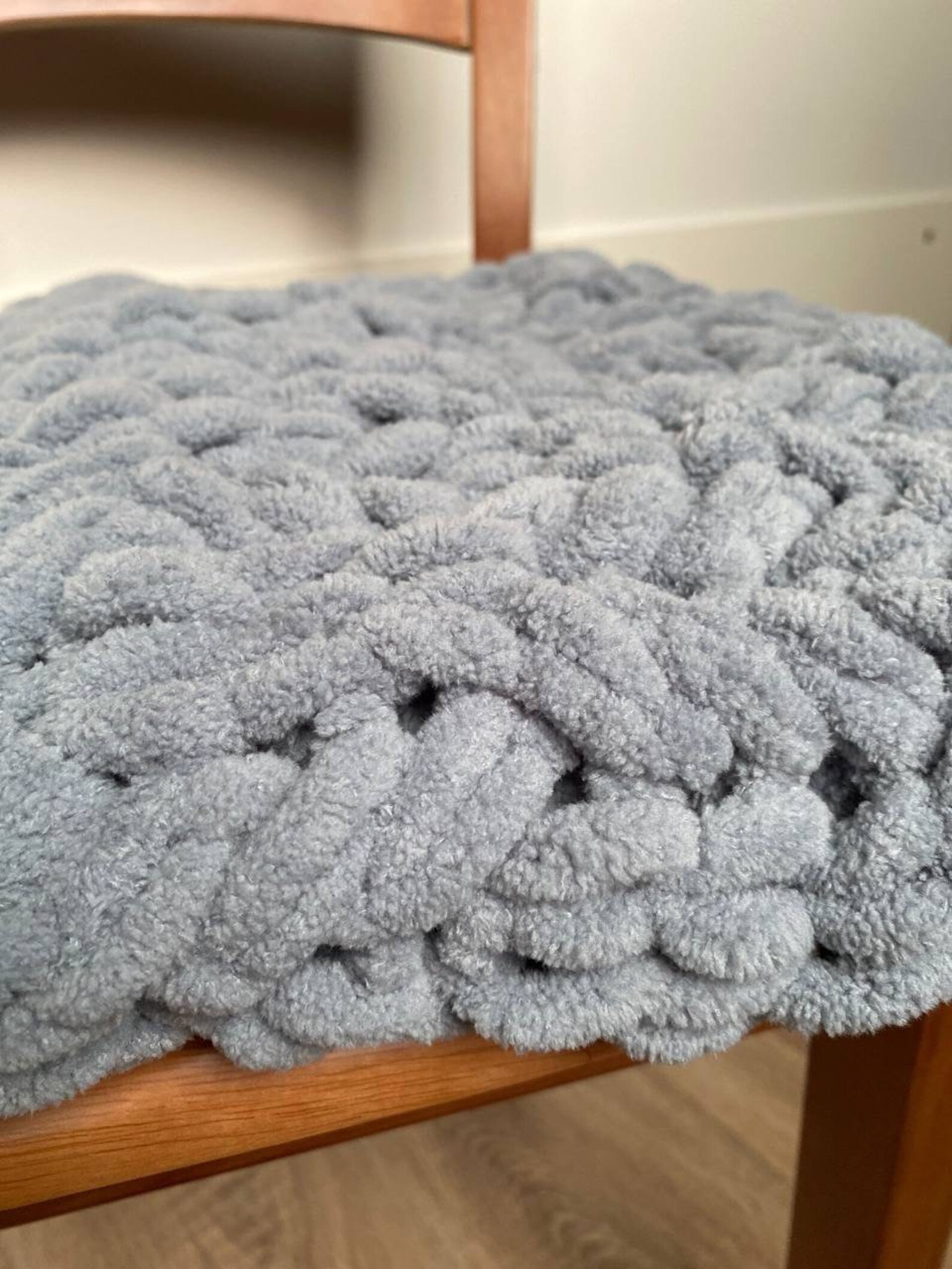Plush baby blanket Knitted blanket for nursery room Soft Etsy