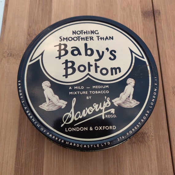 Baby's Bottom Tobacco Tin Etsy