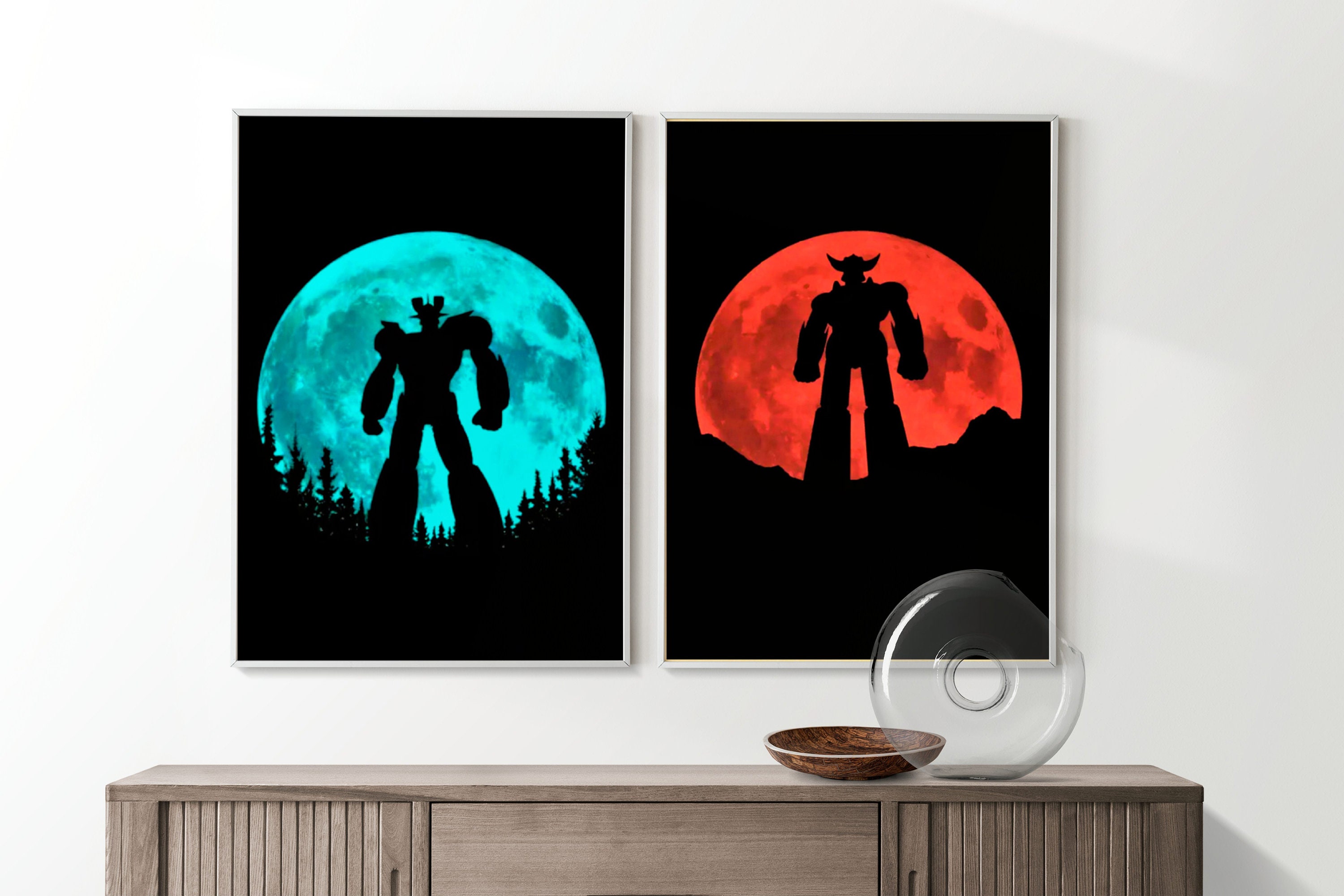 Duo Impression Numérique Originale Grendizer & Mazinger - Goldorak