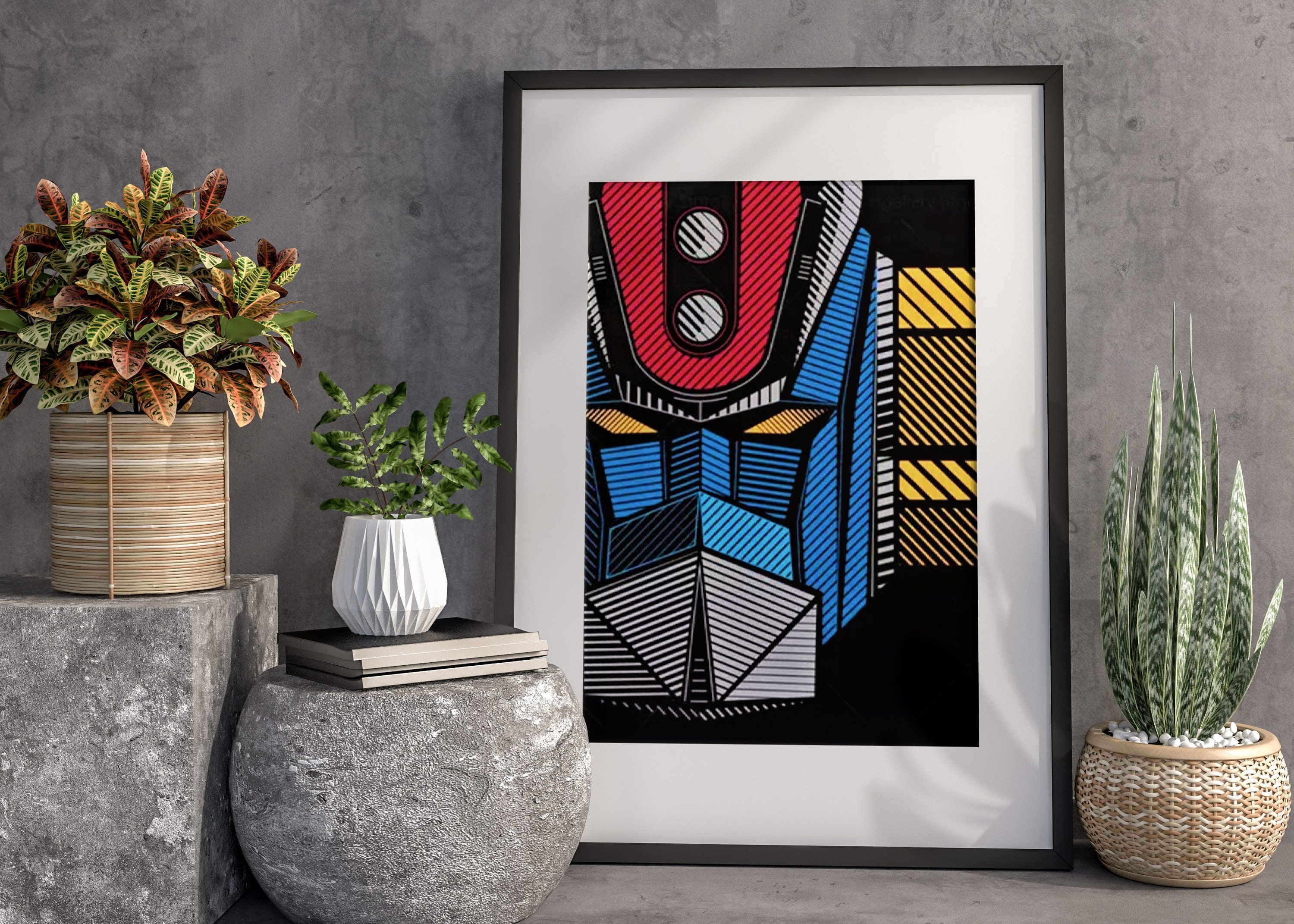 Art Manga Goldorak - Pop Art Impression Numérique Originale