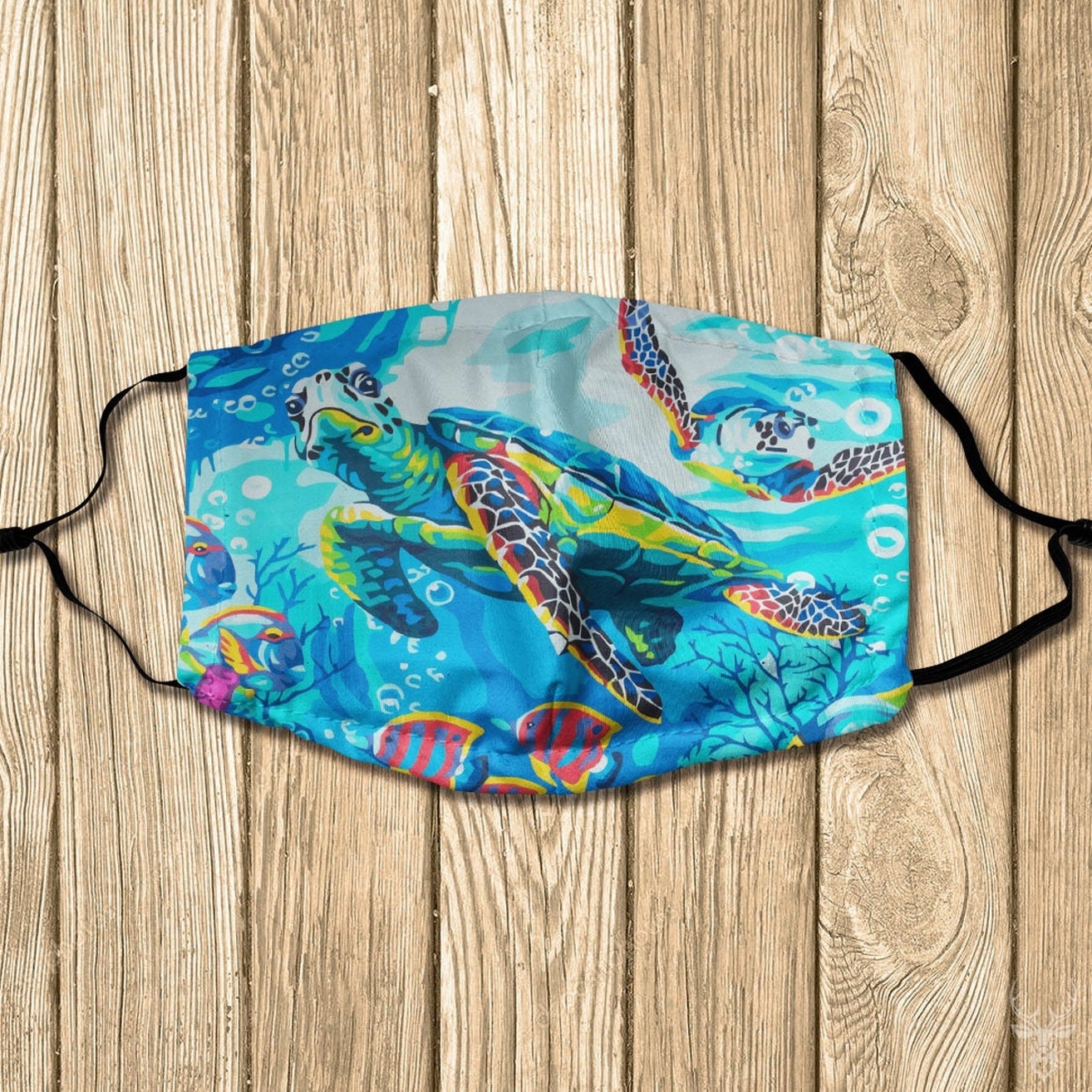 Turtle Cotton Face Mask Turtle Mask Turtle Face Mask Etsy