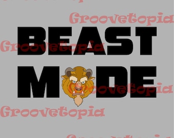 Beast Mode SVG: File di taglio de La bella e la bestia (download digitale)