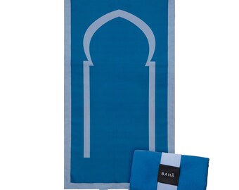 BAHĀ Portable Prayer Mat | Travel Prayer Mat, Foldable Prayer Mat Muslims,Perfect Muslim Gift, Sejadah, Seccade, Prayer Rug