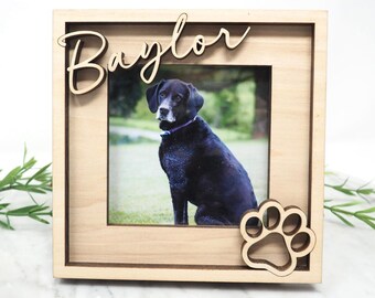 Personalized Dog Frame Pet Memorial Photo Frame Personalised Dog Picture Engraved Pet Memorial