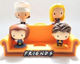 Friends sofa display for McDonalds toy figurines,  couch display, maccies, 3d printed McDonald friends sofa