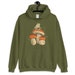 Frog on a Mushroom Hoodie, Cute Frog, Goblincore, Cottagecore Non-Binary Hoodie
