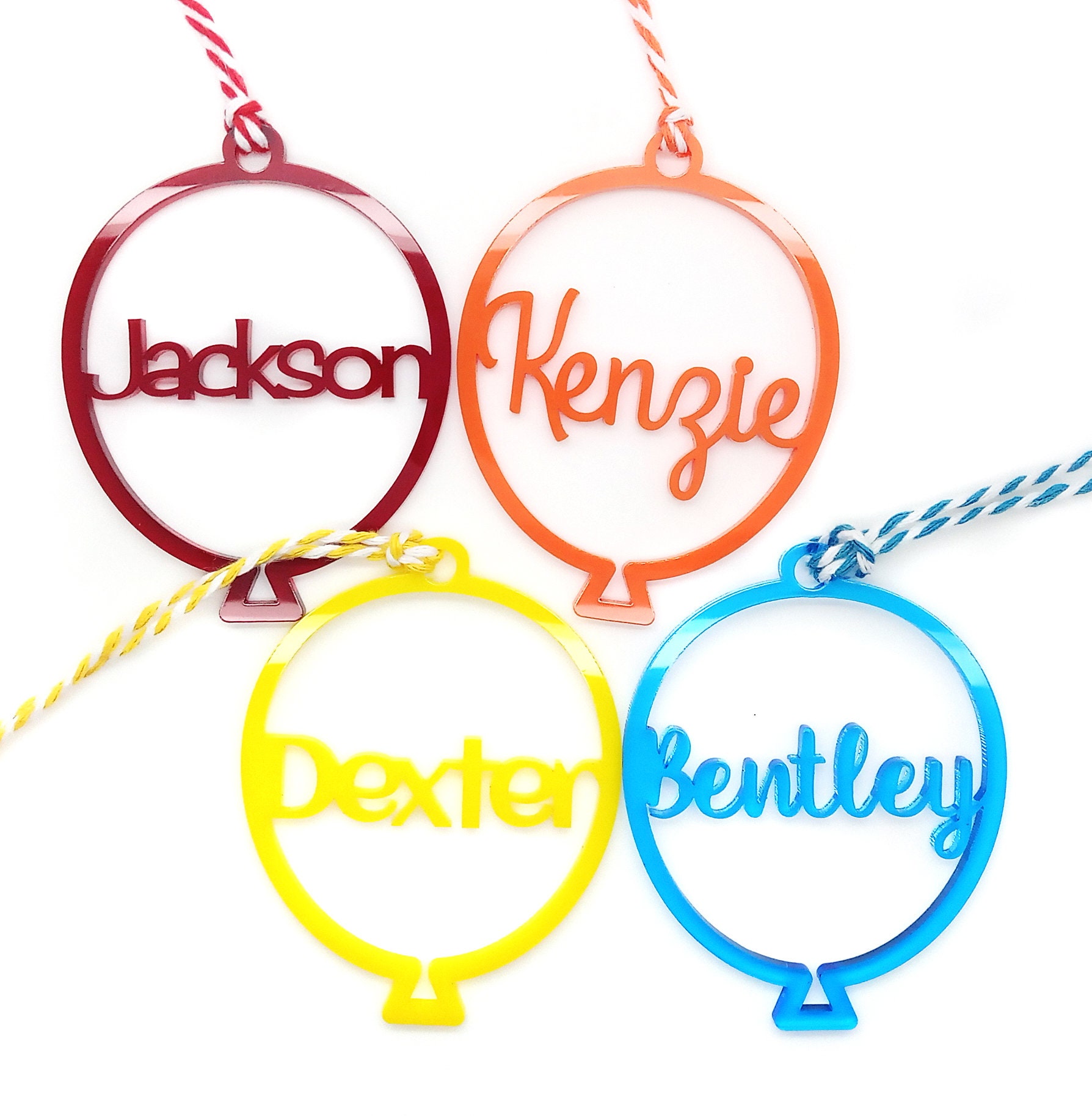 Personalized Birthday Gift Tag 1 pc Customized Balloon Tag Etsy