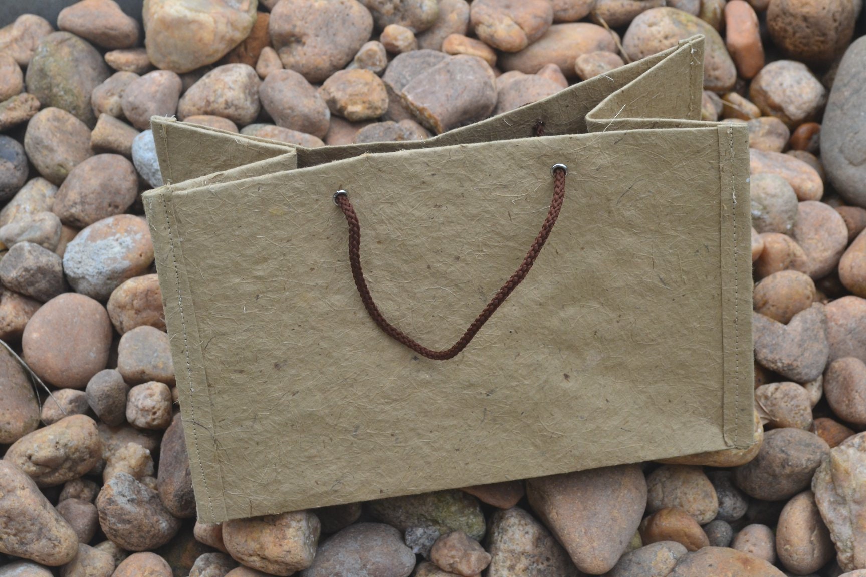 Seamed Banana Fiber Bags, Plant Fiber Bags, Organic Strong Earthy Bag