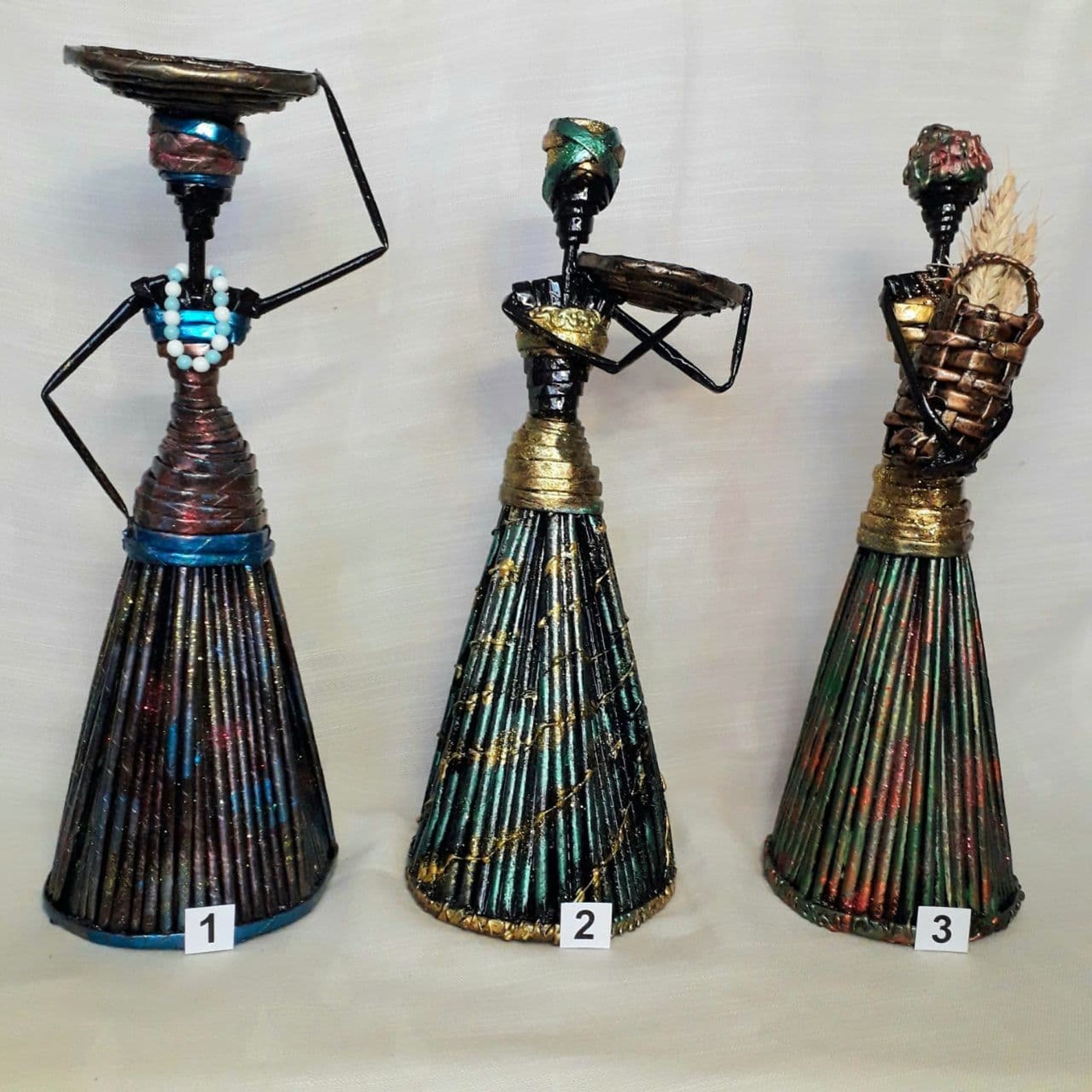 African women/girls gift handmade creative statuette tribe Etsy