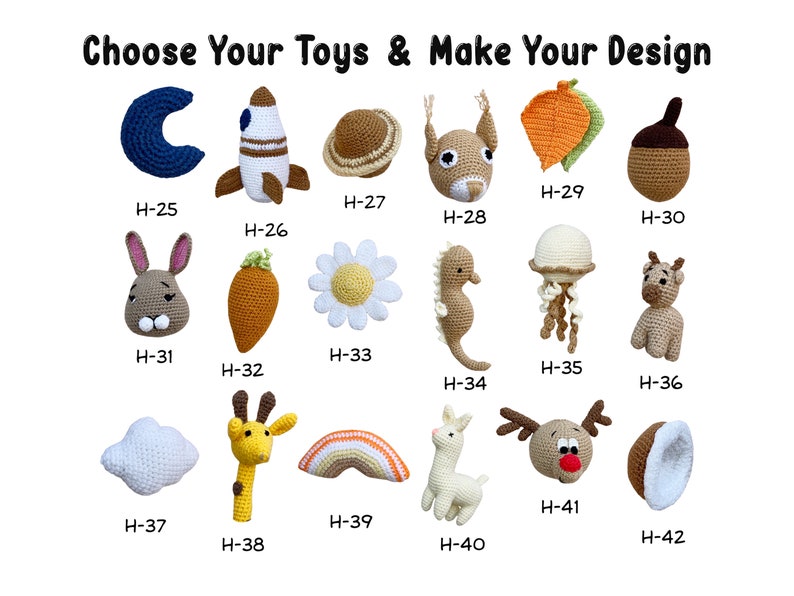 Custom Wooden Baby Play Gym With Hanging Hand Crocheted Toys Etsy