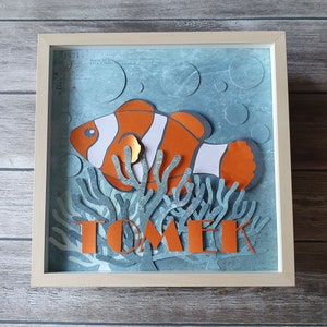 CLOWN-VIS geboorteakte lijst cadeau voor de geboorte van een kind