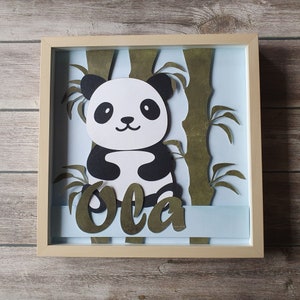 PANDA geboorteakte lijst cadeau voor de geboorte van een kind
