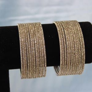 Golden Glitter Bangles - Indian Bangles - Beautiful Gifting and Occasion wear jewellery