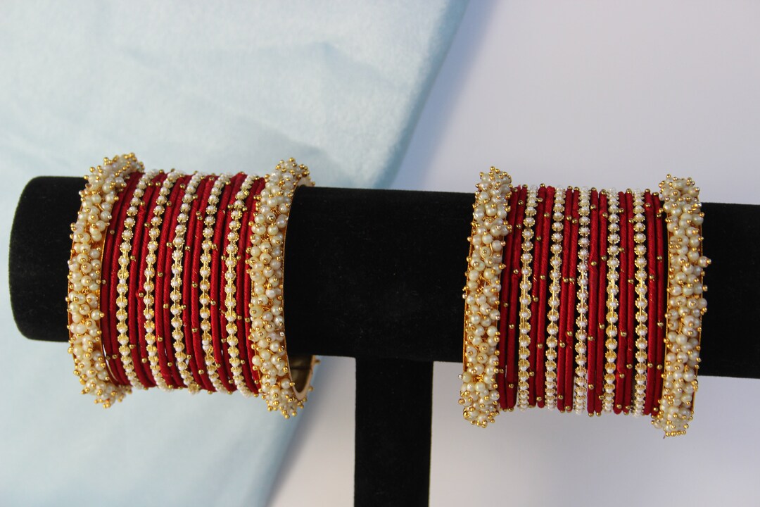 Pearl Small Tribeca Stacking Bangle main image 1