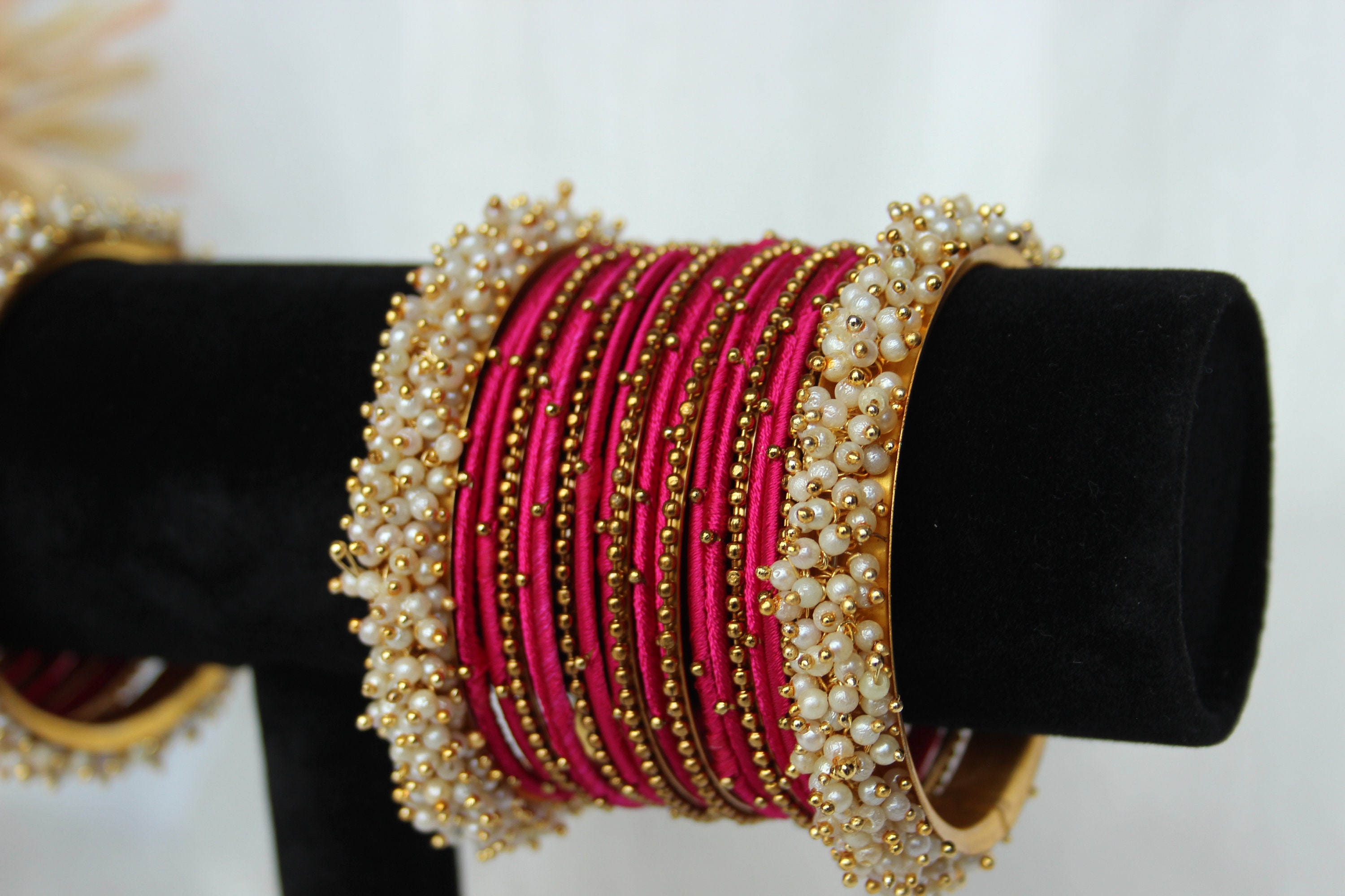 Rani Pink Bangle Stack - Indian Bangles - Beautiful Gifting and ...