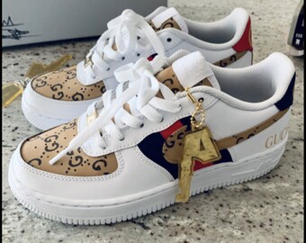 Fashion Luxury Custom AF1 Brown, Brand AF1 Hand Painted, Personalized Air Force 1 Shoes, AF1 Custom 2024