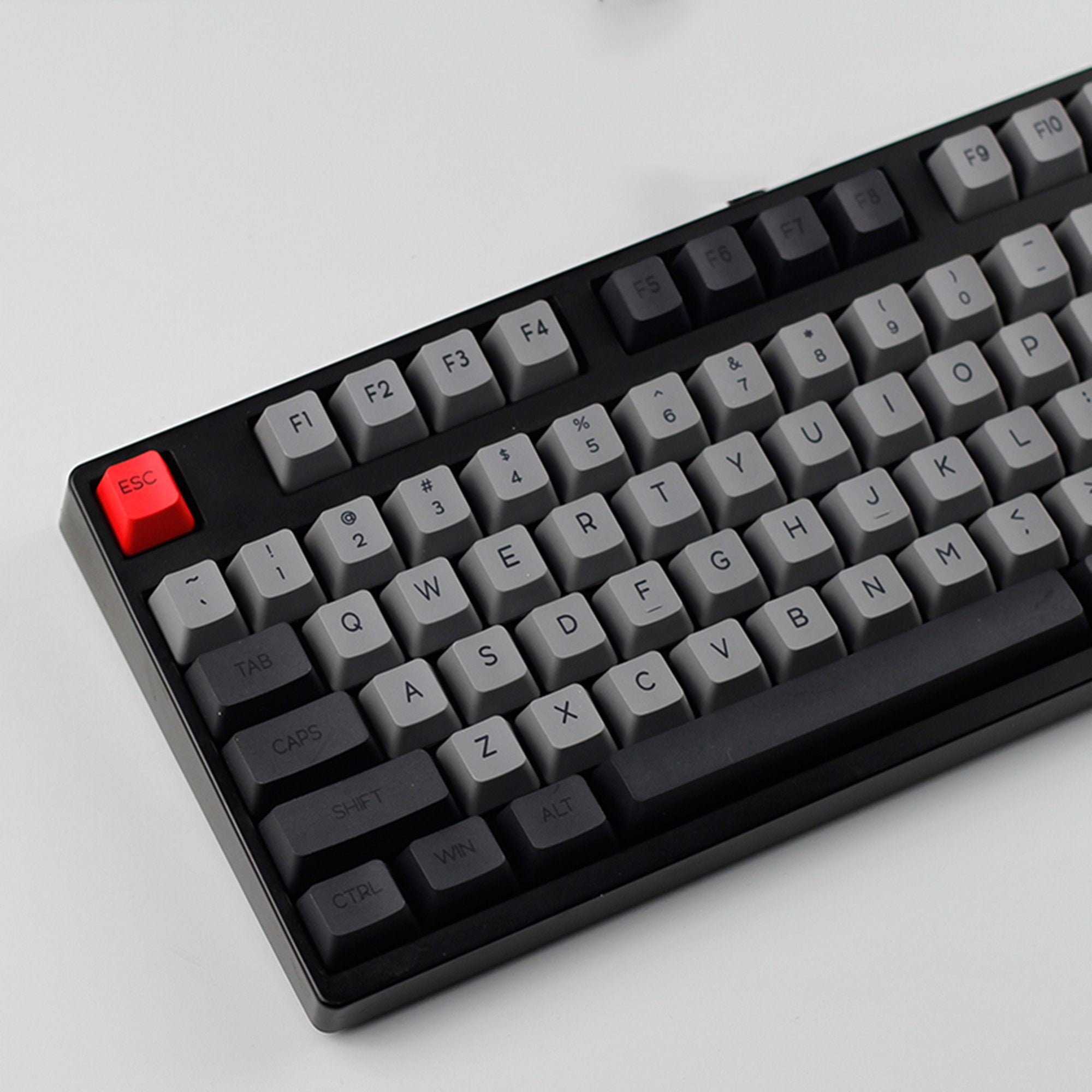 Gray Keycap Set OEM Profile Artisan Keycaps 87 104 108 MX Etsy