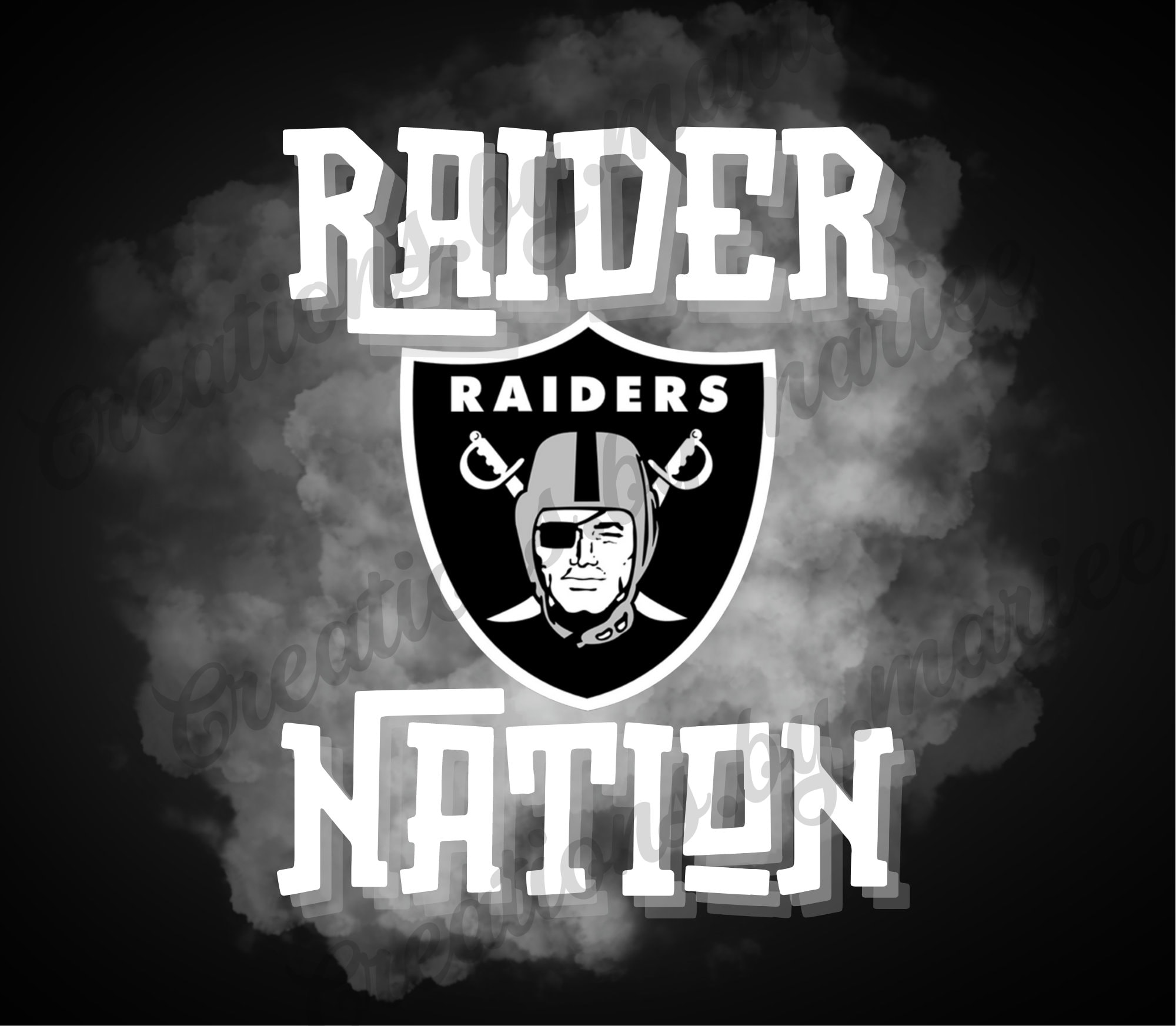 Raider Nation Tumbler Wrap Download PNG Football Digital File Etsy Australia