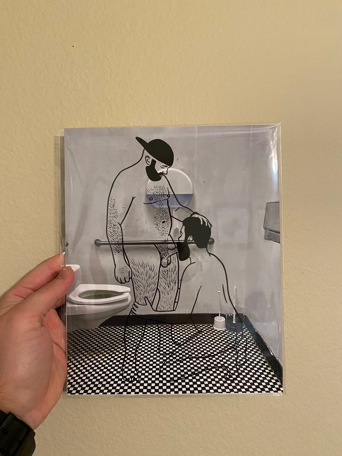 Bathroom Cruising LGBT Art Homoerotic Erotic Gay Gay Bear Art - Etsy