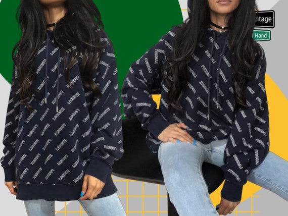 Lacoste Hoodie Vintage Oversized 