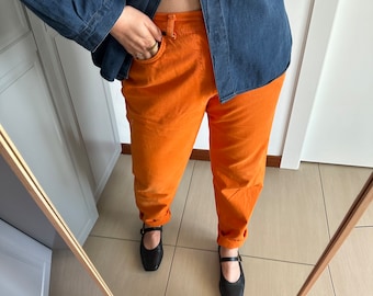 Vintage Orange Slouchy Pants