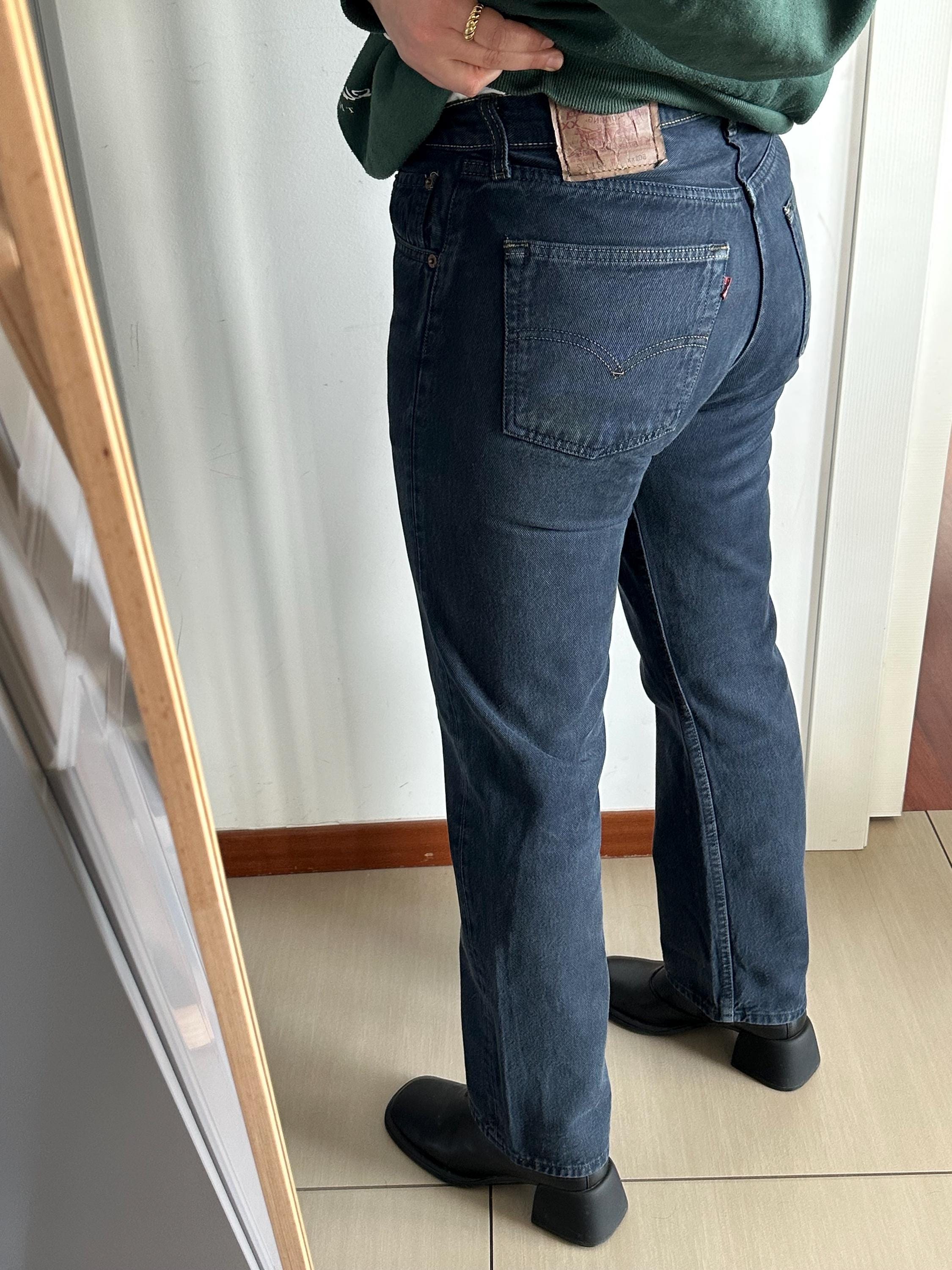 LEVI'S 501 XX Jeans Made in USA Blue Dark W32 L32, Straight Leg