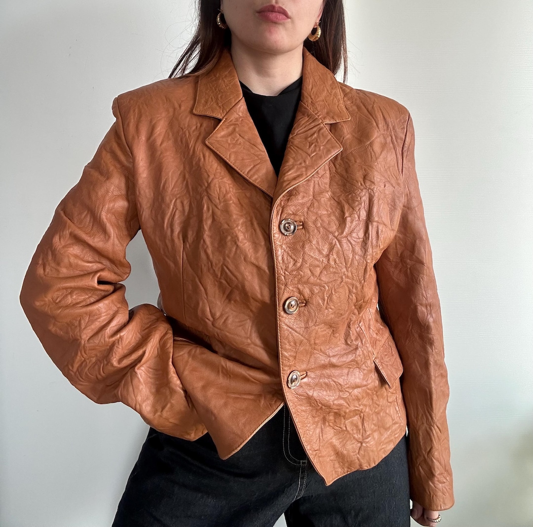 Lederjacke Kombinieren Kurze Braune Lederjacke Kurze Vintage