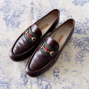 Vintage Gucci Horsebit Loafers in Brown Leather for Women  display picture 3