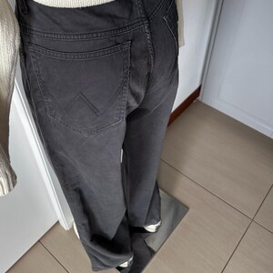 Vintage Y2K Wrangler Gray Medium Waist Pants, Size W33, Unisex, Straight Leg Jeans with Regular Fit, Minimalist Cotton Trousers