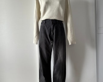 Vintage 90s straight Wrangler pant/ straight leg/ grey trousers/ y2k pant/ grunge style/ unisex trousers