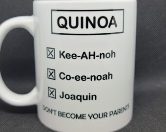 Dr. Rick Quinoa Pronunciation Mug - Progressive Commercial Inspired