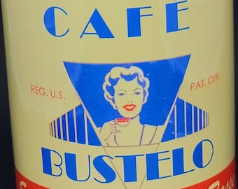 Vintage Cafe Bustelo Keramik Kaffeetasse - 12 oz