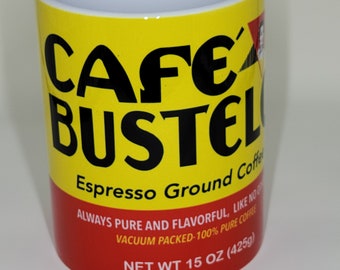 Cafe Bustelo Kaffeetasse: 12 oz. Keramiktasse für Lateiner