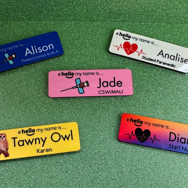 Nhs Name Badge Etsy UK