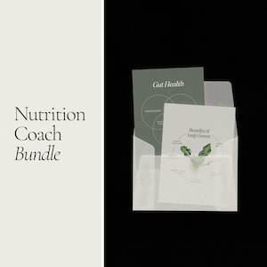 Bundel met Canva-sjablonen voor voedingscoaches: sociale media, e-book en werkboek (pdf)