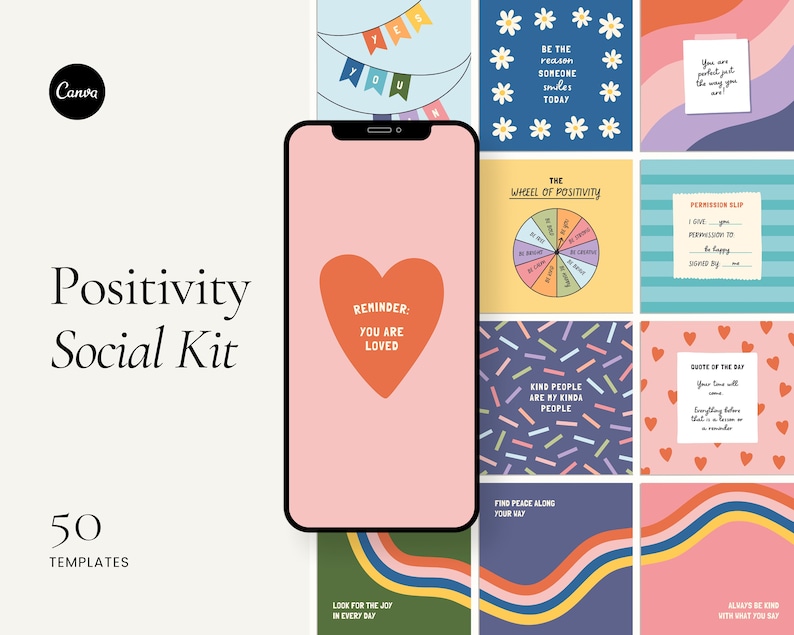 This editable Instagram template pack contains 320 mental health posts, therapy posts, self-help posts, self-love posts, and self-care posts, designed to educate, inspire, and motivate your audience. Perfect for therapists and counselors.