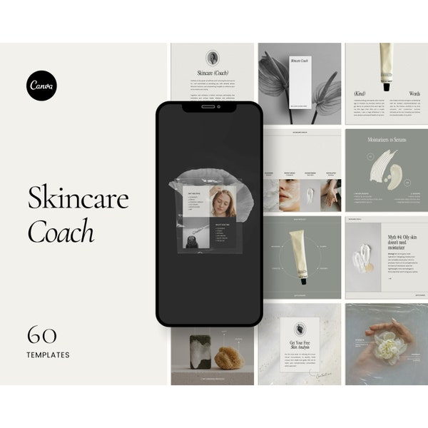 Skincare Coach, Instagram Template, Canva Social Media, Esthetician Post, Coaching Templates, Social Media Posts, Skin, Social Media Content