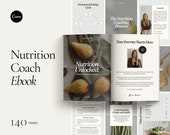 Nutrition Coach Ebook Template: Client Forms, Food Diary (Canva)