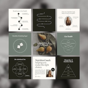 Instagram templates for Nutrition Coaches