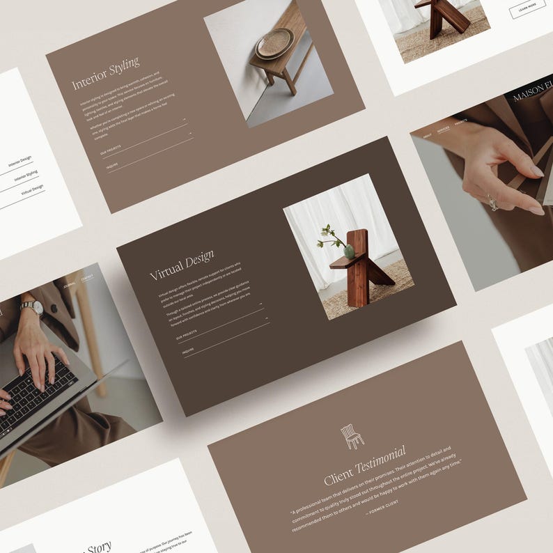 Interior Designer Squarespace 7.1 Template, Studio Website (instant ...