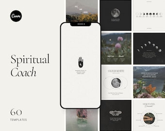 Spiritual Coach, Healing Coach, Life Coach, Transformation Coach, Holistic Coach, Energy Healers, Instagram Template, Canva Social Media