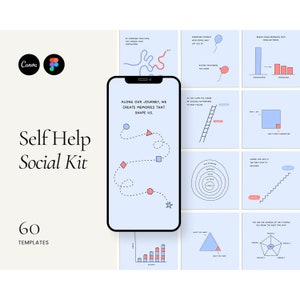 Self Help Infographics, Instagram Template, Mental Health, Charts and Graphs, Coaching Templates, Canva Template, Self Growth, Life Coach