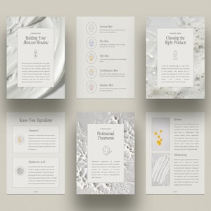 Ebook Skincare Coach: modello Canva, diario della cura della pelle (PDF) immagine 6