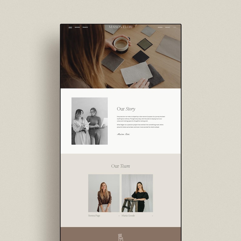 Interior Designer Squarespace 7.1 Template, Studio Website (instant ...