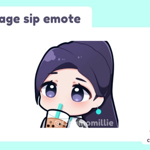Valorant Sage sip Twitch emote
