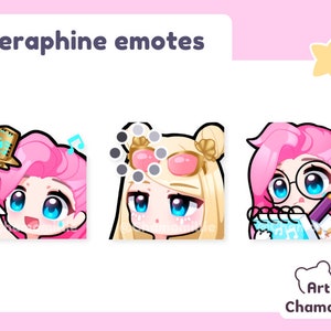 League of Legends Seraphine Twitch Emote Paket